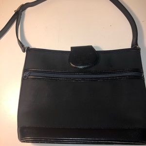 BURBERRYS Vintage Navy Blue Nova Check Handbag